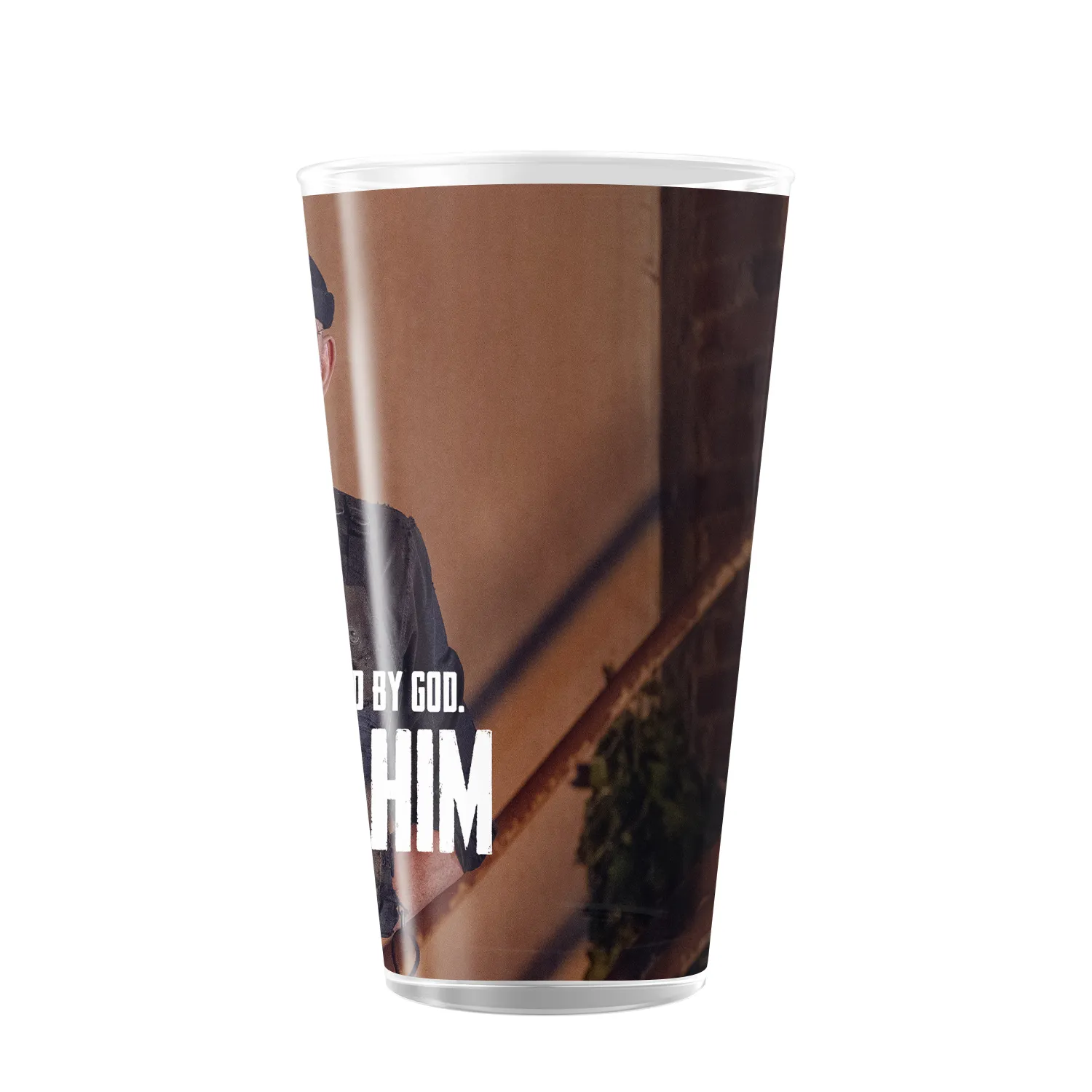 The Walking Dead Welcome Him 17 oz Pint Glass