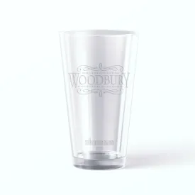 The Walking Dead Woodbury Laser Engraved Pint Glass