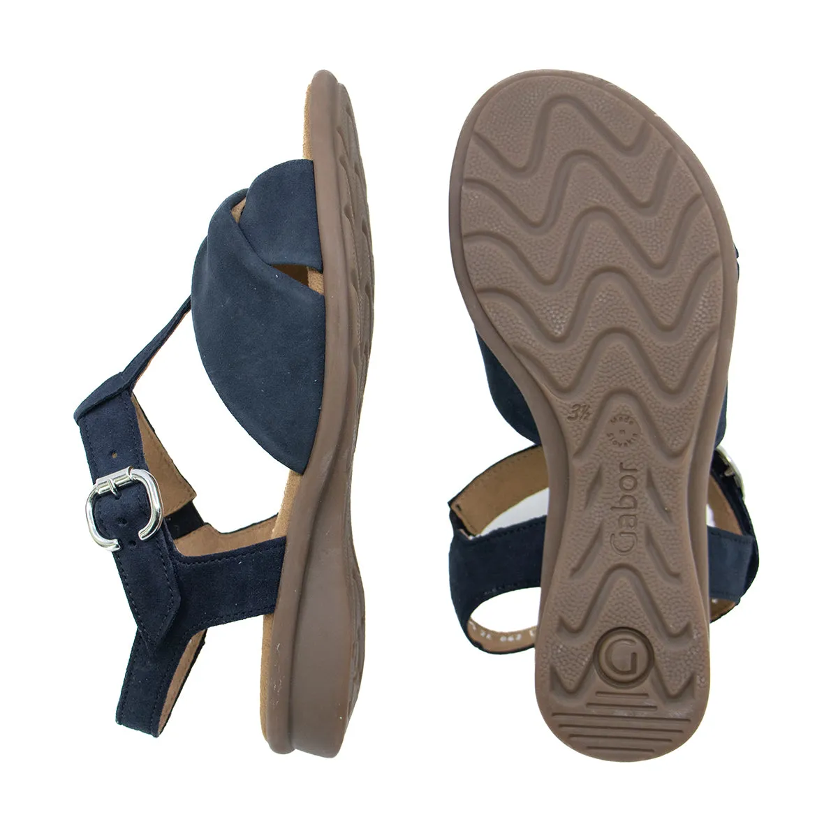 Tricia Navy Soft Walking Sandals