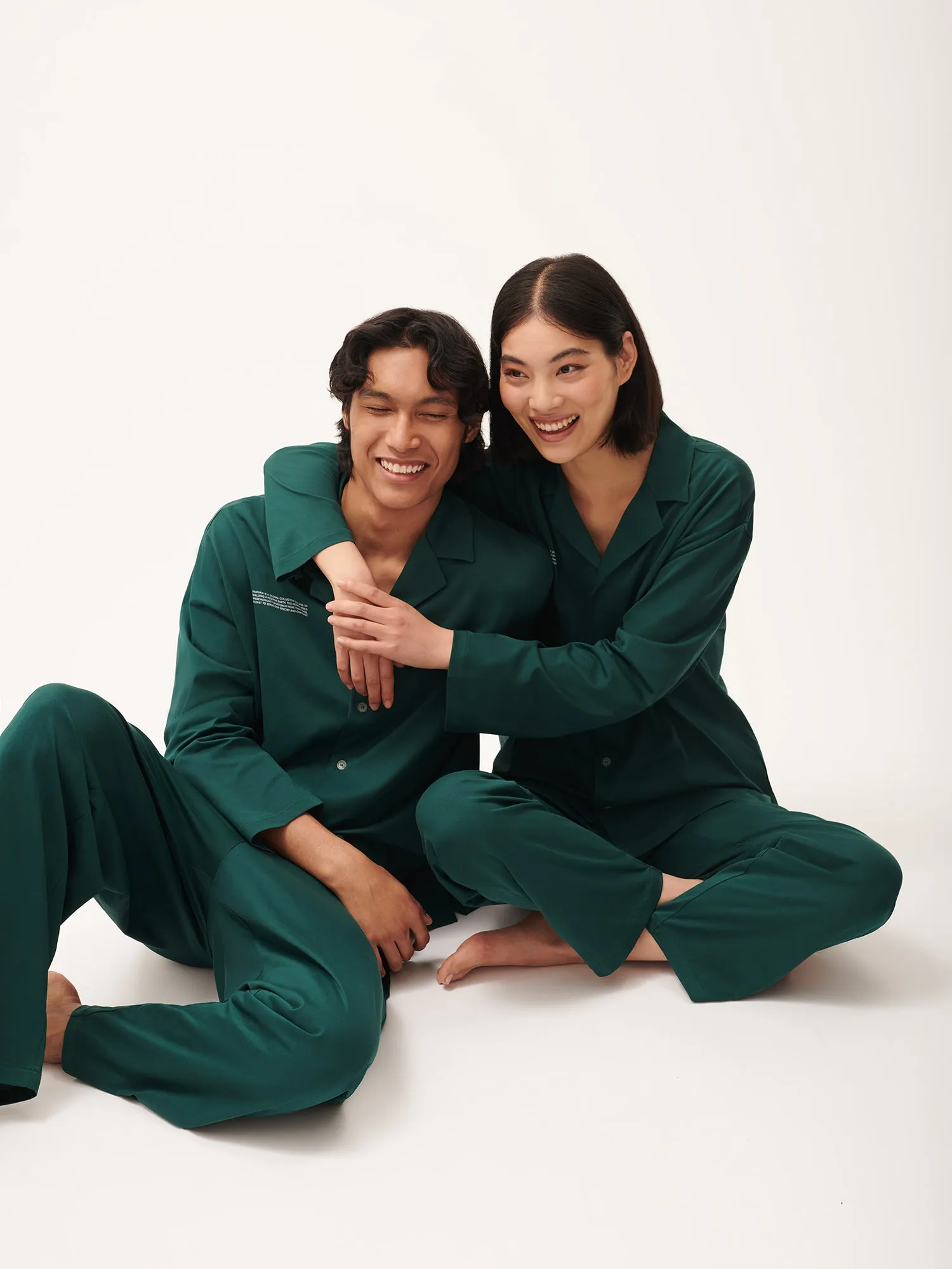 Womens 365 Lightweight Long Pyjama Set—foliage green